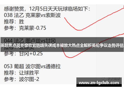 英超焦点战冬窗收官防线失误成本被放大热点全解析英伦争议走势评估 英超焦点战冬窗收官防线失误成本被放大热点全解析英伦争议走势评估