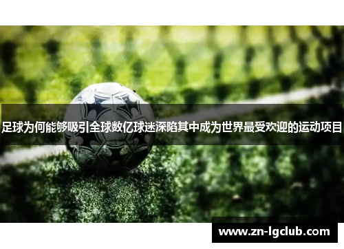 足球为何能够吸引全球数亿球迷深陷其中成为世界最受欢迎的运动项目